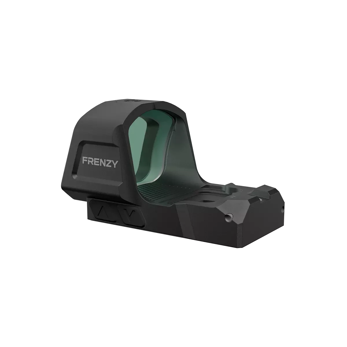 Frenzy 1x26x32 6MOA (SCRD-79) Reflexvisier mit grün getöntem Glas und flachem Profil für taktische Anwendungen auf Waffen.