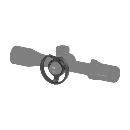 Parallaxenrad Tauron Serie mit NBR Adapterhülsen, Aluminium, für Zielfernrohre