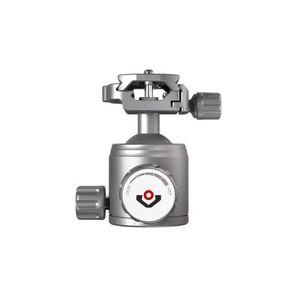 Kugelkopf RSRH-01 mit 90° Neigungsfunktion und Arretierung, kompatibel mit Stativ RSCF-T01, für präzise Kamerajustierung.