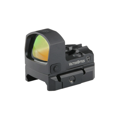 Frenzy-S 1x17x24 Red Dot Sight mit robustem Aluminiumgehäuse und grün beschichtetem Objektiv, ideal für Pistolenmontage.