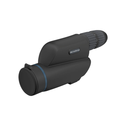 Vector Optics Continental Spektiv 12-40x60ED mit ED-Glaslinse für taktisches Schießen, Seitenansicht mit Objektivabdeckung.