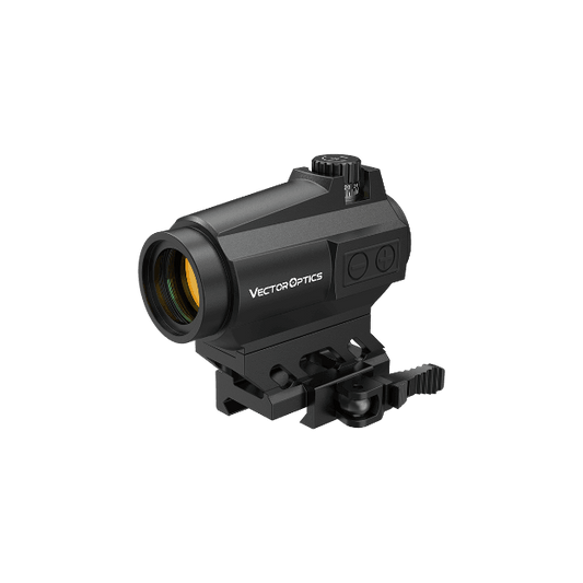 Maverick-II Plus Red Dot Sight von Vector Optics mit robustem Aluminiumgehäuse und Schnellspannmontage für präzises Zielen bei Tag und Nacht.