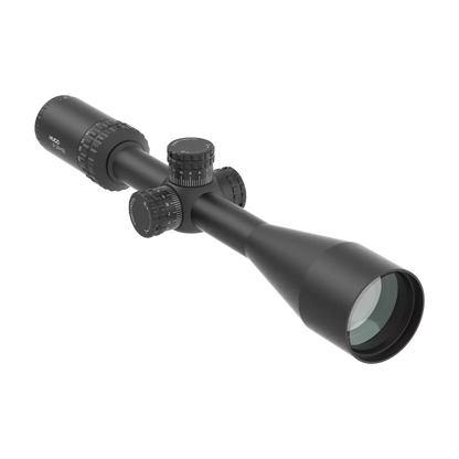 Hugo 6-24x50 SFP Zielfernrohr mit robustem Gehäuse und BDC-Absehen für präzise Schüsse auf mittlere bis weite Distanzen.