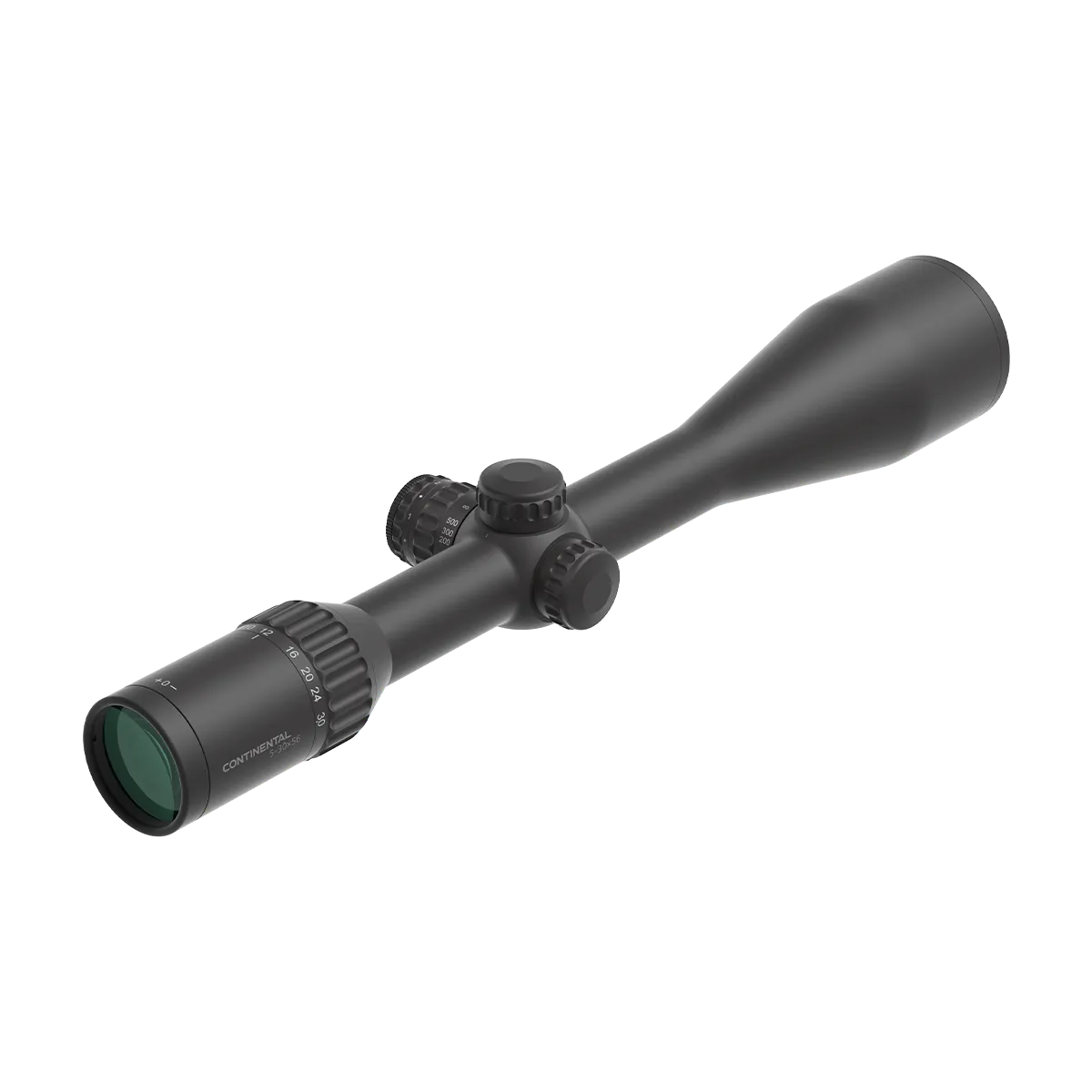 Continental x6 5-30x56 SFP Fiber SCOL-66 mit verstellbarem Zoom und präziser Optik für anspruchsvolle Jagdanwendungen bei Tageslicht.