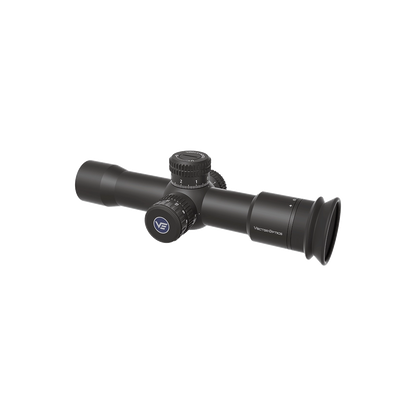 Rückansicht des Veyron Plus 10x30 Zielfernrohrs mit Augenmuschel und robustem Gehäuse für taktische Anwendungen.