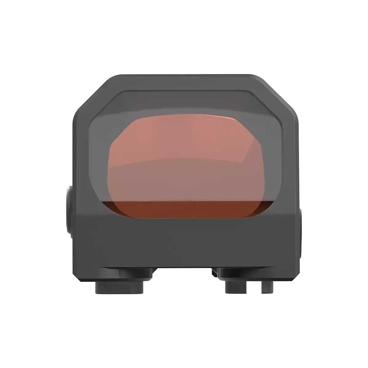 Frontansicht des Frenzy 1x16x24 Walther Red Dot Sight mit roter Linse für schnelles Zielerfassen bei Tageslicht.