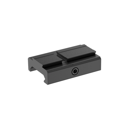Picatinny Montage für Red Dot Sight mit VOD (ACRO) Footprint, gefertigt aus 6061-T6 Aluminium, passend für 21 mm Schienen.