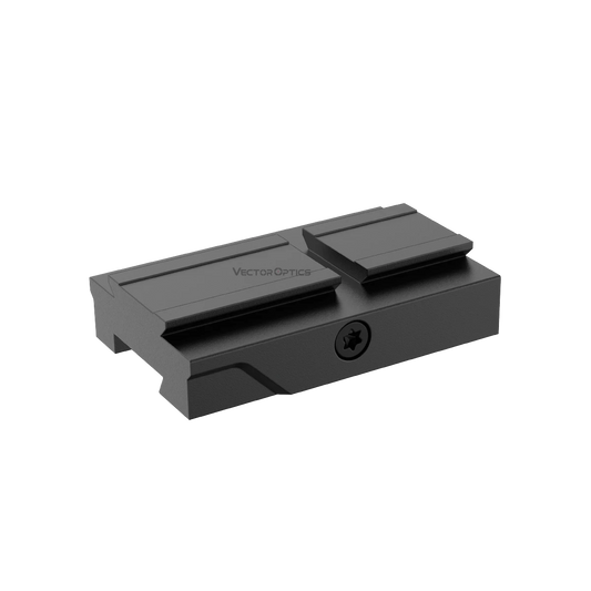 Montage VOD 11mm Dovetail - Vector Optics Adapter für Red Dot Visiere mit VOD Footprint, passend für 11mm Prismenschienen.