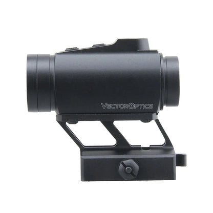 Seitenprofil des Maverick IV 1×25 Mini (SCRD-51) Rotpunktvisiers von Vector Optics mit stabiler Picatinny-Montage.