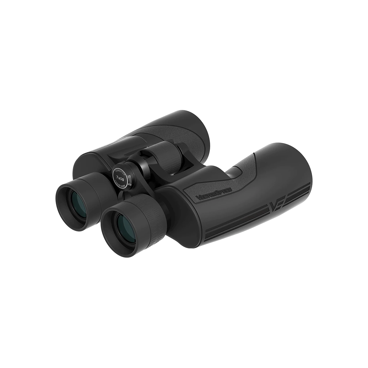 Forester 7x50 Fernglas mit zentralem Fokussierrad und rutschfestem Griff. Ideal für klare Sicht bei Wanderungen und Jagd.