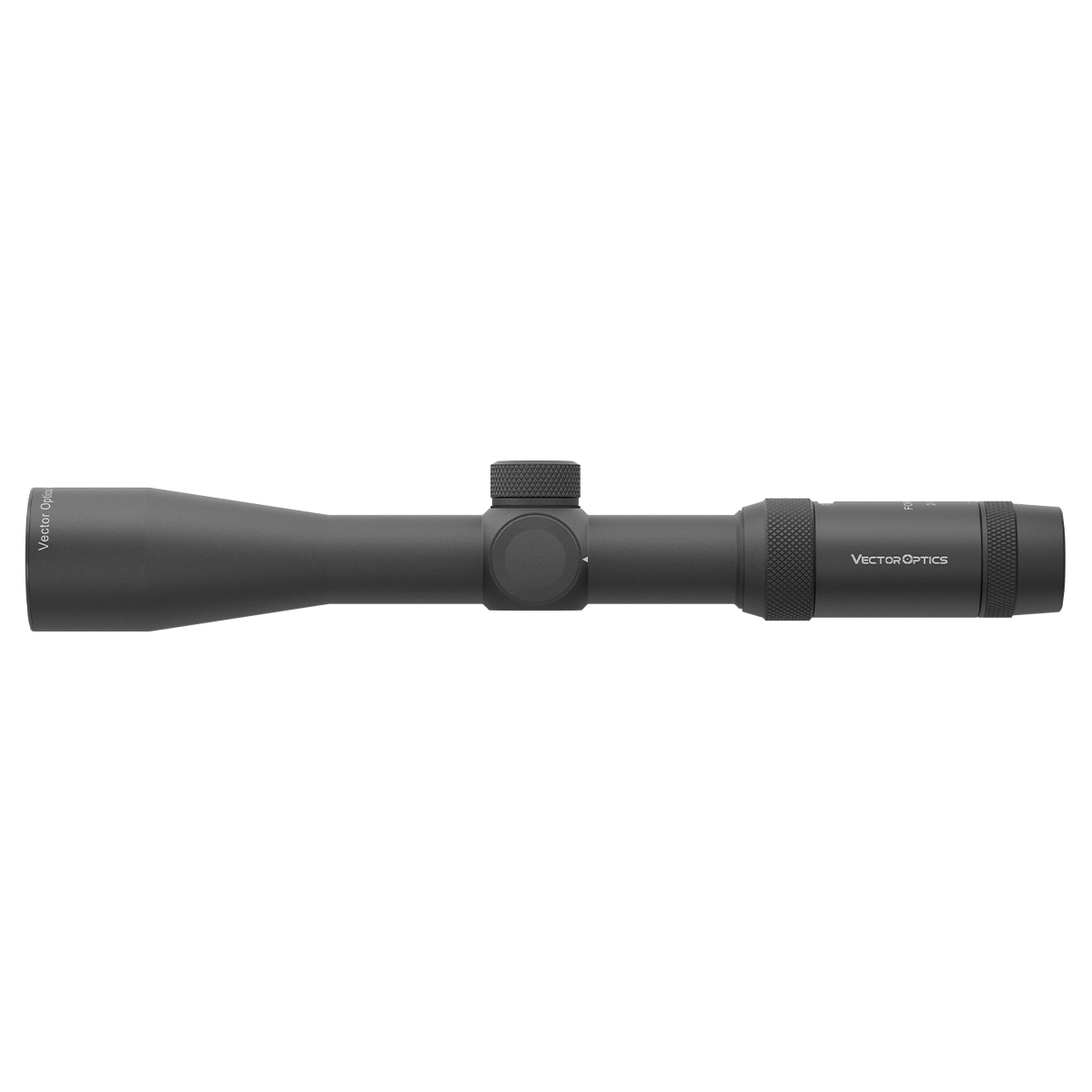 Forester 2–10×40 SFP - Rifle Scope SCOM-02 in seitlicher Ansicht, robustes Zielfernrohr für Jagd mit mattschwarzem Finish und kompaktem Design.