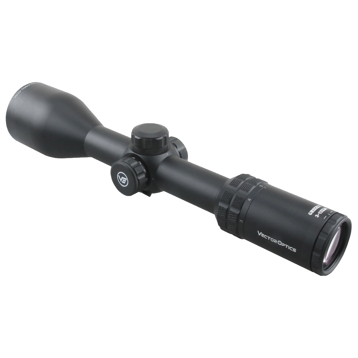 Grizzly 3–12×56 Zielfernrohr mit klarer Optik und präziser Justierung, geeignet für MPVO SFP Anwendungen im Jagdbereich.