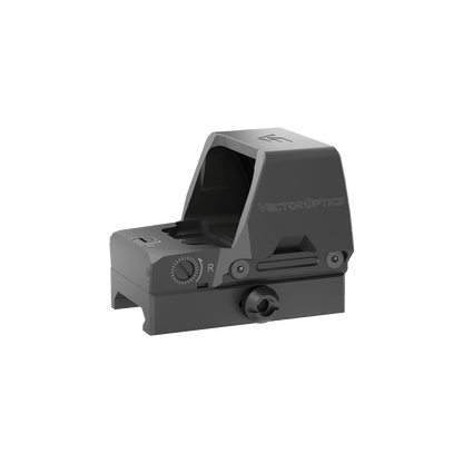 Seitliche Ansicht des Frenzy Plus 1×22×32 QD Red Dot mit Höhen- und Seitenverstellung, perfekt für präzise Schussanpassung.
