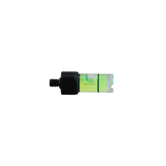 Wasserwaage X-Accu Cantilever SCACD-22 mit grünem Libellenkörper und M4-Gewinde zur einfachen Montage an Zieloptiken, Anti-Cant System.