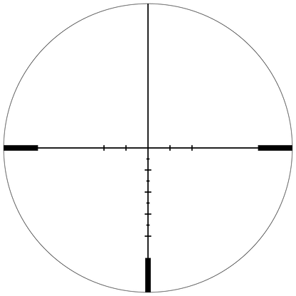 Absehenansicht des Continental X10 1–10×24i ED mit feinem Fiber Dot für präzises Zielen. Ideal für LPVO SFP Anwendungen bei Tag und Nacht.