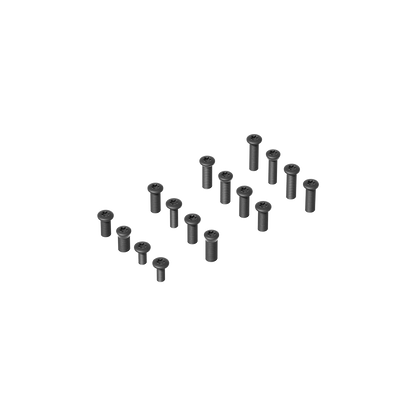Schraubenset Universal für Optik - Vector Optics | 16-teiliges Set mit verschiedenen Sechskantschrauben für präzise Montage von Optiken.