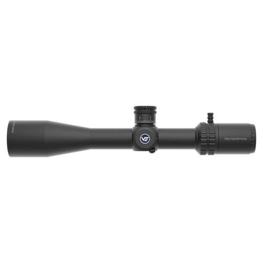 Orion Pro Max 4-16x44 Zielfernrohr mit VOR-7 MIL-Absehen in Seitenansicht, ideal für präzises Schießen mit HD-Optik und Zero-Stop-Funktion.