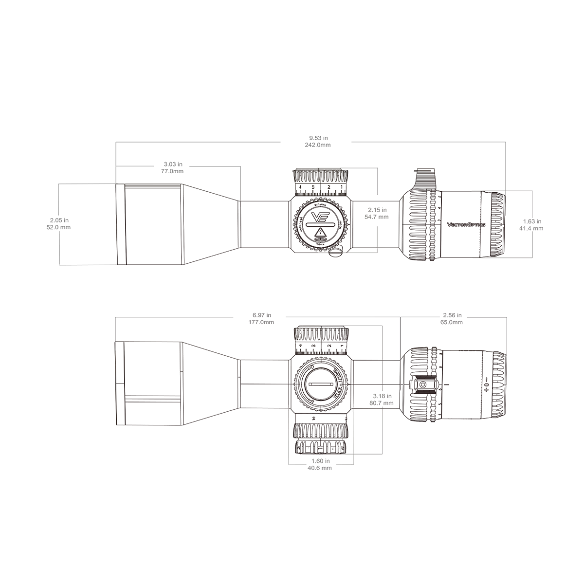Veyron GenII 3-12x44 HD FFP (SCFF-72 / SCFF-89)