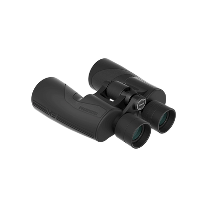 Forester 12x50 Fernglas mit ergonomischem Design und zentralem Fokussierrad, perfekt für kontrastreiche Bilder bei Outdoor-Abenteuern.