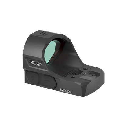 Kompaktes Frenzy-S 1x19x28 Red Dot Visier mit 3 MOA Punkt und Bewegungssensor. Leichtes Design für schnelle Zielerfassung.