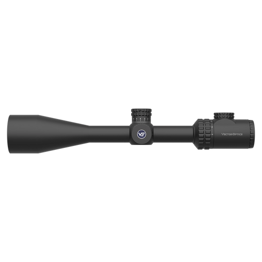 Hugo 6-24x50GT SFP Zielfernrohr - Vector Optics mit seitlichem Parallaxenausgleich und taktischen Türmen für präzises Schießen auf weite Distanzen.