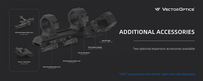 34mm Cantilever | Höhe 38mm | 0MOA Vorneigung (XASR-3476)