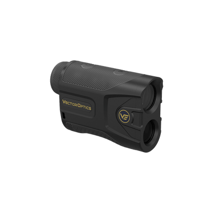 Paragon 7x25 GenIII Rangefinder 2195m (SCRF-S24) mit robustem Gehäuse und gelbem Vector Optics Logo, ideal für Schützen und Outdoor-Einsätze.