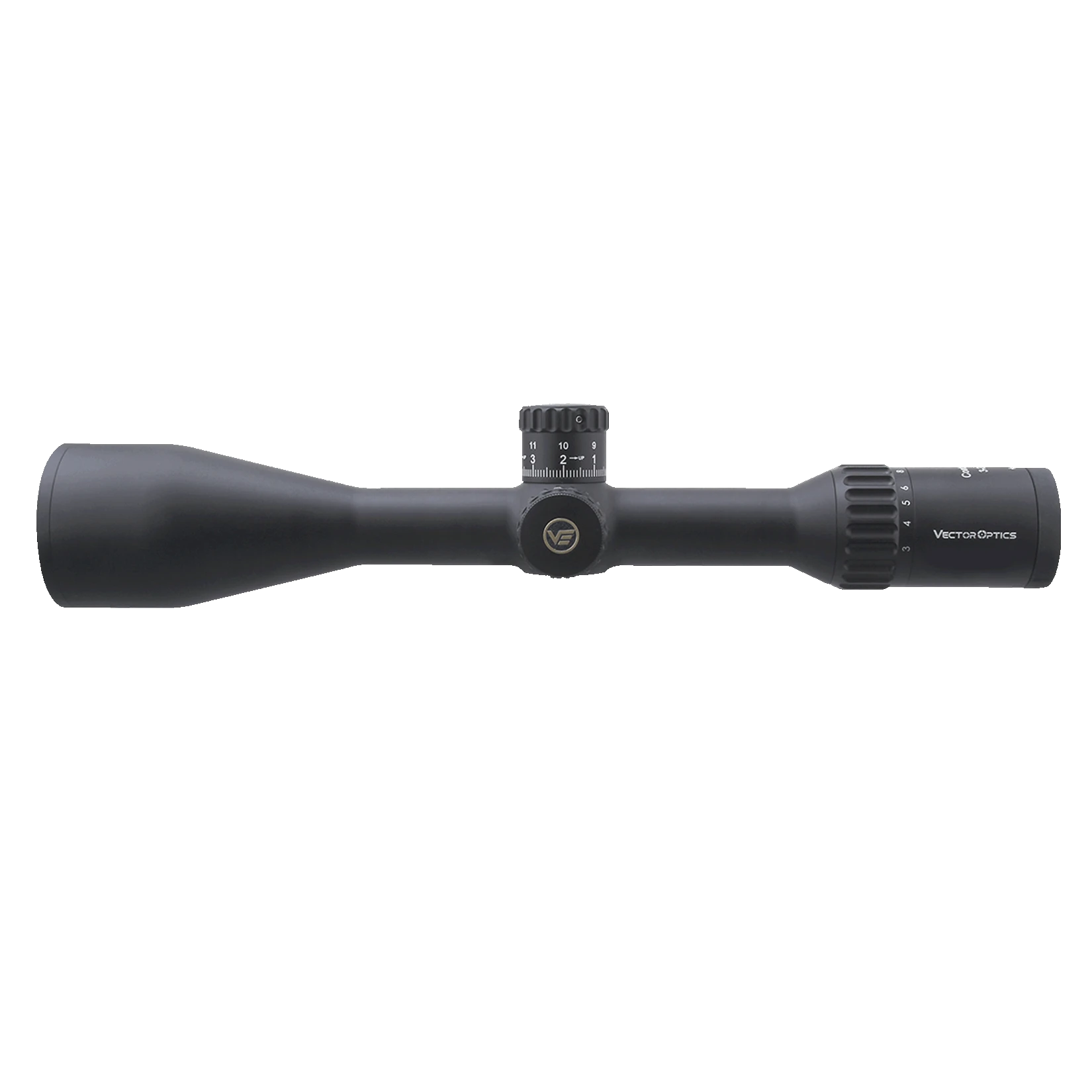 Vector Optics Zielfernrohr Continental x8 3-24x56 SFP mit 8-fachem Zoom und ED-Optik, Seitenansicht für präzises Sportschießen.