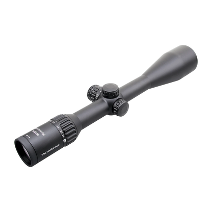 Rückansicht des Continental x6 5-30x56 SFP Zielfernrohrs mit Vergrößerungsring und klarer Markierung für einfache Handhabung bei der Jagd.