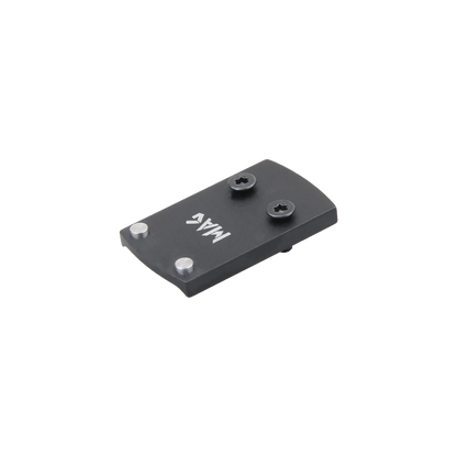 Montage MGT (RMSc) für Glock Adapter aus Aluminium, 41mm lang, mit Schrauben zur Befestigung von RMSc Rotpunktvisieren ohne MOS-System.
