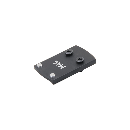 Montage MGT (RMSc) für Glock Adapter aus Aluminium, 41mm lang, mit Schrauben zur Befestigung von RMSc Rotpunktvisieren ohne MOS-System.