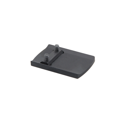 Rückseite des Montageadapters MGT (RMSc) für Glock, zeigt präzise Passform und Schraubgewinde zur sicheren Optikmontage.