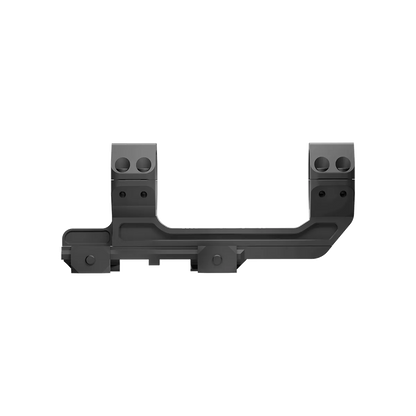 Profilansicht der Cantilever-Montage mit 38mm Höhe und 30mm Rohrdurchmesser, ideal für präzise Waffenoptik-Anpassung.