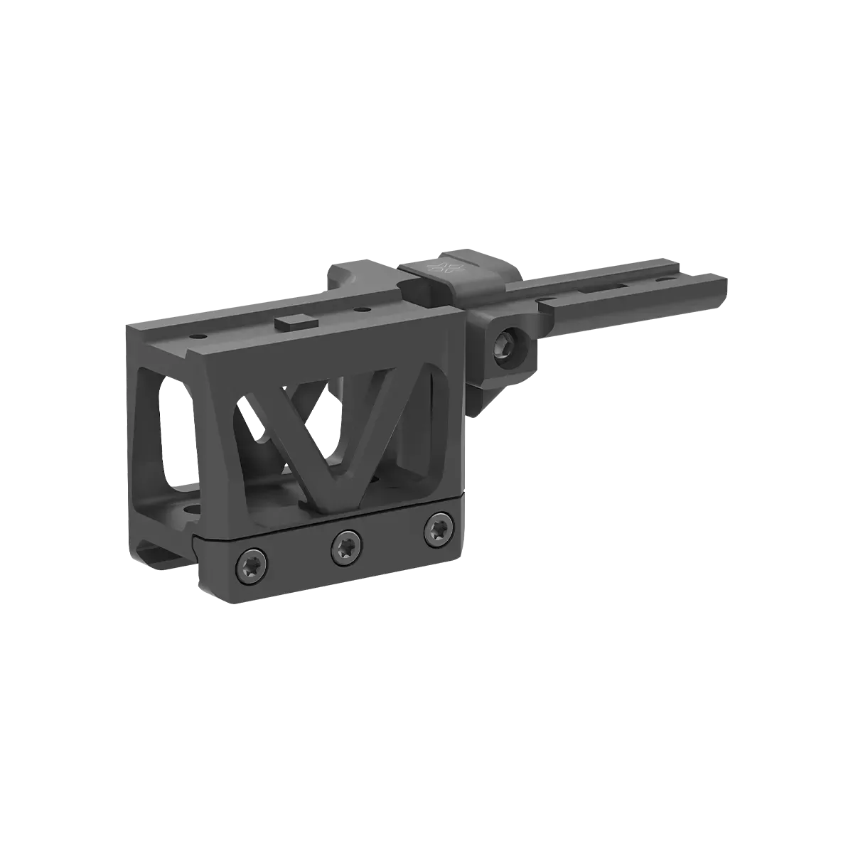 Paragon Flip-Montage für Magnifier, kompatibel mit Scrapper Red Dot auf AR-Plattformen, robust und leicht montierbar.