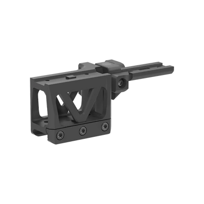 Paragon Flip-Montage für Magnifier, kompatibel mit Scrapper Red Dot auf AR-Plattformen, robust und leicht montierbar.