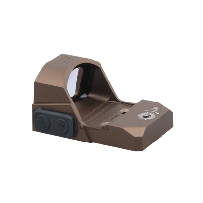 Leichtes Frenzy 1×17×24 Rotpunktvisier mit Bedienknöpfen und IPX6-Schutzklasse, gefertigt aus 6061-T6 Aluminium für Pistolenoptiken.