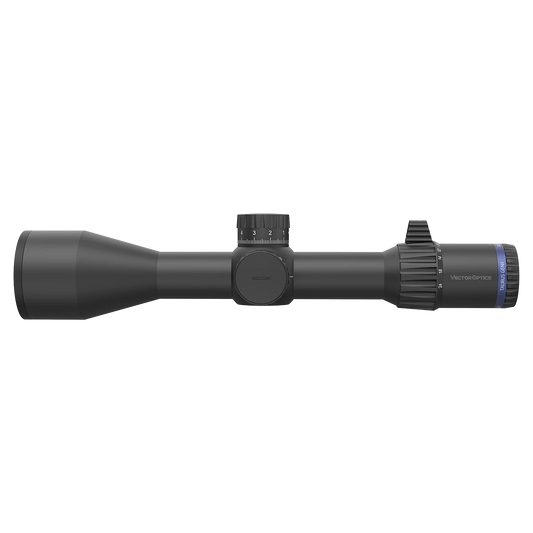 Tauron GenII 3-24x56 ED FFP Zielfernrohr mit robustem Gehäuse und taktischen Türmen für präzises Long-Range-Schießen. Ideal für Sportschützen.