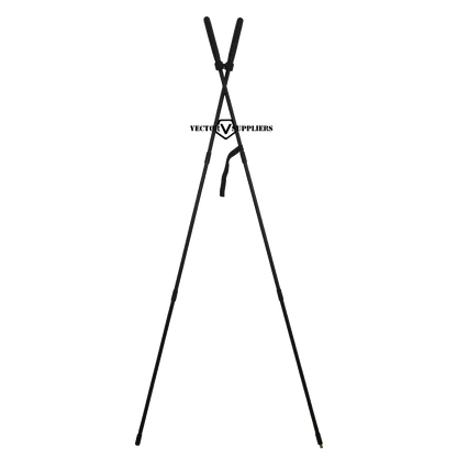 Schiessstock (SCOT-12) für Jagd in aufgestellter Position mit X-Form, leichtes und robustes Design für präzises Zielen im Gelände.
