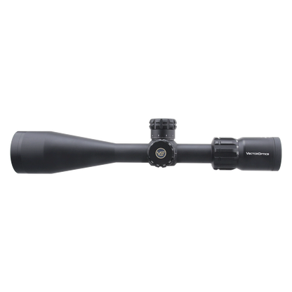 Paragon 4-20x50 SFP Vector Optics Zielfernrohr mit schlankem Design und mittigem Verstellturm, ideal für präzises Sportschießen.