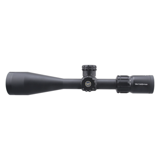 Paragon 4-20x50 SFP Vector Optics Zielfernrohr mit schlankem Design und mittigem Verstellturm, ideal für präzises Sportschießen.