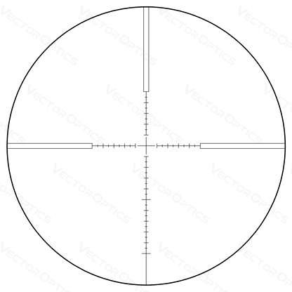 Veyron 3–12×44 IR Zielfernrohr – Absehen-Design mit feiner Skalierung für präzise Zielerfassung bei variabler Vergrößerung.