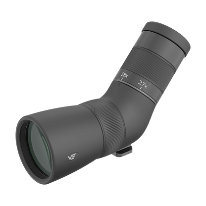 Paragon 9-27x56ED Spotting Scope mit schrägem Okular und Zoom-Markierungen von 18x bis 27x. Hochwertig verarbeitet und kompakt für unterwegs.