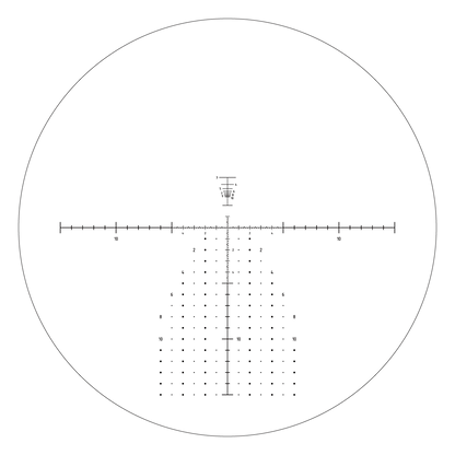 Absehenansicht des Continental 20-60x80ED - Fernrohr mit detaillierter Skala zur Entfernungsmessung und Zielerfassung für präzise Beobachtungen.