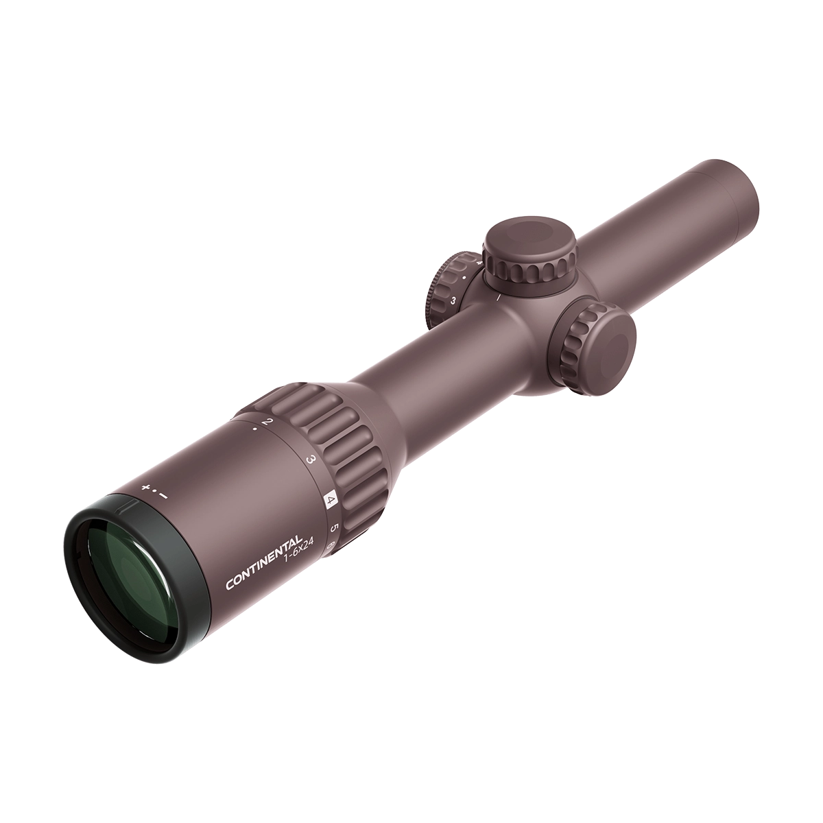 Detailansicht des Continental X6 Zielfernrohrs 1–6×24 mit klarer Skalierung und hochwertiger Optik für präzise Schüsse.