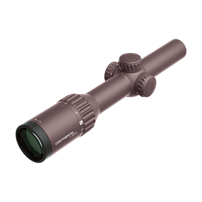 Detailansicht des Continental X6 Zielfernrohrs 1–6×24 mit klarer Skalierung und hochwertiger Optik für präzise Schüsse.