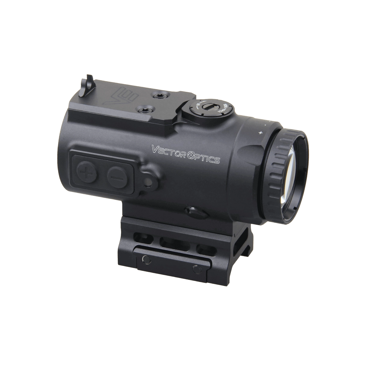 Prismenvisier 4x24 Micro | Kompakt & Präzise Optik mit stoßfestem Aluminiumgehäuse und seitlicher Steuerung für schnelle Anpassung im Einsatz.