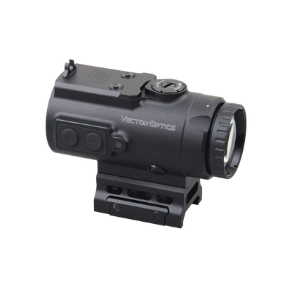 Prismenvisier 4x24 Micro | Kompakt & Präzise Optik mit stoßfestem Aluminiumgehäuse und seitlicher Steuerung für schnelle Anpassung im Einsatz.