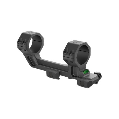 Robuste Cantilever Montage für 30mm Zielfernrohre, Höhe 40mm, mit 0MOA Vorneigung und Aluminiumkonstruktion für Optik-Zubehör.