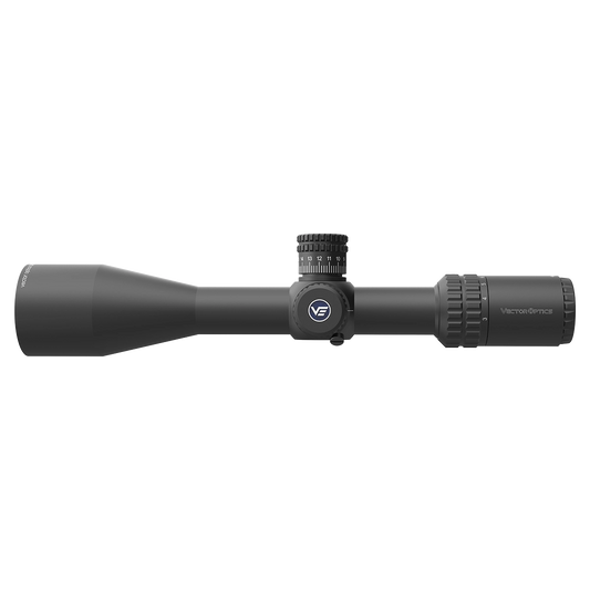 Orion Pro Zielfernrohr 3-18x50 SFP mit 100 MOA Verstellbereich in Seitenansicht, ideal für präzises Schießen bei Tag und Dämmerung.