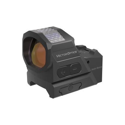 Frenzy-X 1×19×26 GenII - Vector Optics | Red Dot Visier mit Solarpanel und Multi-Reticle-System für zuverlässige Zielerfassung bei Tageslicht.